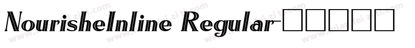 NourisheInline Regular字体转换